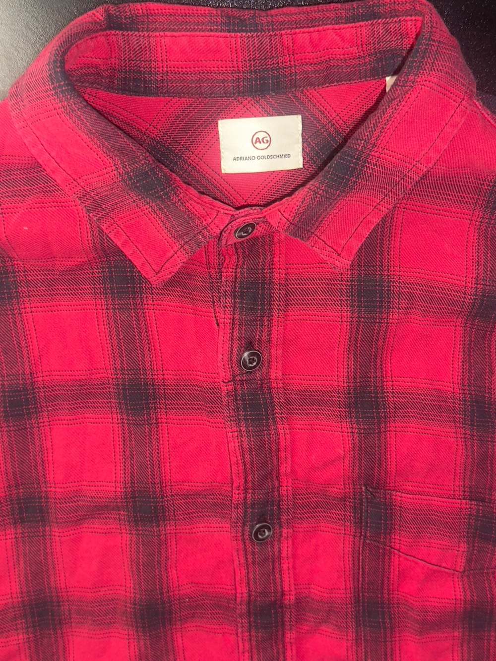 AG Plaid Flannel Button Down - Sz M